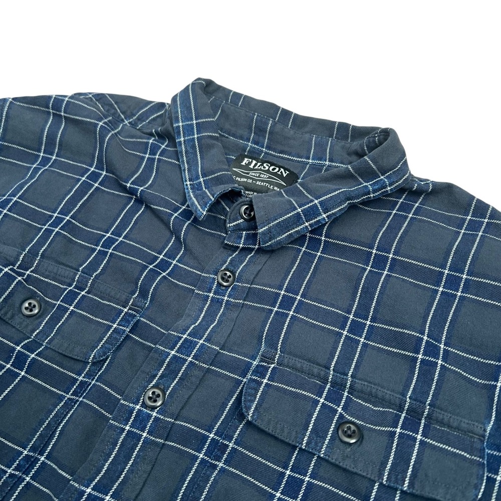 Filson Mens XXXL Mens Alaskan Guide Cotton Flannel Shirt Relaxed Fit Workwear